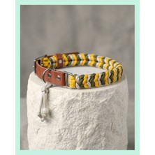 Elar Aksesuar Kişiye Özel Isimli El Yapımı Gerçek Deri Paracord Örgü Köpek Boyun Tasması – Ayarlanabilir & Kişiselleştirilebilir– Örgü Strong 11