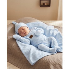 Minory Baby - %100 Pamuk 5'li Hastane Çıkışı Seti | Yenidoğan 5'li Set | Waffle Kumaş