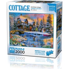 Ks Games Old Winter Cottage 2000 Parça Puzzle