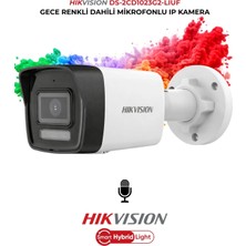 Hikvision DS-2CD1023G2-LIUF 2mp 2.8mm Poe Güvenlik Kamerası Sesli ve Renkli
