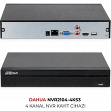 Dahua NVR2104HS 4ks3 4 Kanal H.265+ Network Video Recorder