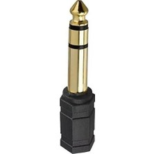 Aux Amfi Giriş Çevirici Stereo Amfi Giriş Çevirici 3.5 mm Dişi 6.35 mm Erkek Çevirici Kulaklık Jack Piyano Çevirici