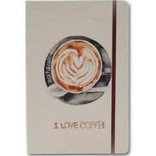 I Coffee Notelook Çizgili Defter A6