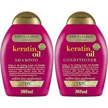Uravas Store Ogx Keratin Oil Kırılma Karşıtı Sülfatsız 385 ml Şampuan + 385 ml Saç Kremi 2'li Set