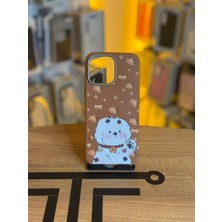 Avcı Teknoloji Market iPhone 16 Pro Max Uyumlu Özel Tasarım Sevimli Figürlü Deri Dokulu Telefon Kılıfı