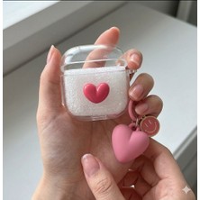 Dmay Samsung Galaxy Buds 3 / Galaxy Buds 3 Fe / Galaxy Buds 3 Pro Uyumlu Silikon Kalp Kılıf Kılıf