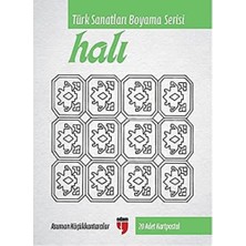 Halı Türk Sanatları Boyama Serisi 20 Adet Kartpostal