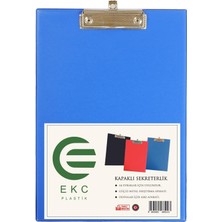 Ekc Plastik - A4 Kapaklı Sekreterlik Mavi, Bloknot Yazı Tablası