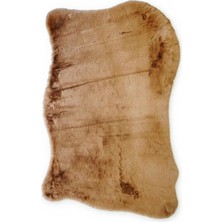 Seyran Halı Minkora Lüks Peluş Post Halı Camel Renk Yumuşak Dokulu Kaymaz Taban Makinede Yıkanabilir Halı