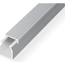 Mutlusan Kablo Kanalı 12 X12 Metalik Gri Yapışkanlı 2 Metre (10 Lu Paket)