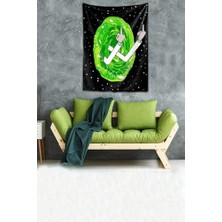 Pelangi Yıkanabilir Leke Tutmaz Mikropetek Kumaş Sessiz Tepki Duvar Örtüsü Duvar Halısı Tapestry, Siyah 70 x 100, 17859403670100