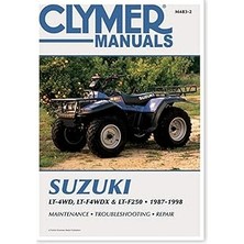 Uravas Store Suzuki LT-4WD, LT-F4WDX &amp; LT-F250 Atv (1987-1998) Service Repair Manual