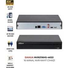 Dahua NVR2116HS-4KS3 16 Kanal H.265+ Cctv Nvr