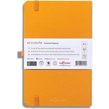 Tarihsiz Klasik Defter Rec 13X21 Çizgili Turuncu