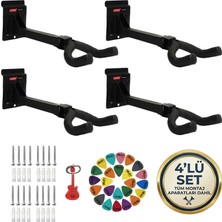Lastvoice Gds-444(4X) Gitar Duvar Askısı Standı Aparatı (4'lü Paket)