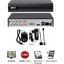 Dahua XVR1B08I-T 8 Kanal Wizsense Penta-Brid Dvr Kayıt Cihazı