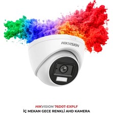 Hikvision DS-2CE76D0T-EXLPF Gece Renkli Turbo Hd Dome Kamera 2mp 2.8mm