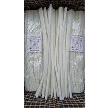 A070 Kod Mutkin Şönil 100 Lü Kırık Beyaz Renk  30 cm -🛍️ Yoğun Tüylü Hobi Çubuğu Tel El Işi 100 Lü Paket💐