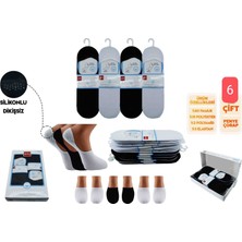 Şirin GIYIM38- Şirin 7022 Silikonlu Dikişsiz Erkek Penye Babet 6 Adet