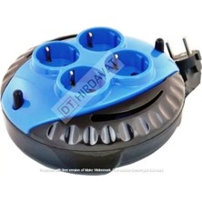 Kl Home 3 Metre Seyyar Makaralı Uzatma Kablosu 3 x 1,5 mm Cca Kablo