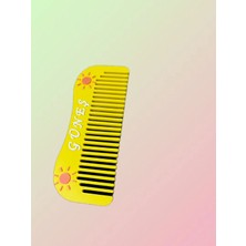 3D Tasarım Kişiye Özel  (Güneş Yazılı) Tasarımlı Tarak