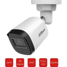 Dahua HAC-B1A21-U-0360B 2mp Hdcvı Güvenlik Kamerası 30M Ir