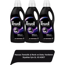 Perwoll Hassas Temizlik, Renk Ve Doku Yenileme Siyahlar İçin 2L X3 Adet