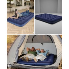Asiltech Çok Amaçlı Şişme Hava Yatağı Çift Kişilik Hızlı Şişirme Vanalı