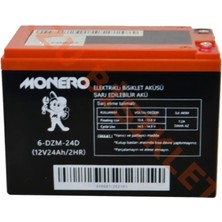 Monero 12V-24 Amper [yatık] [185*105*130 Mm] Elektrikli Bisiklet Akü - Monero