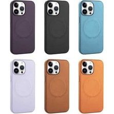 Psr Aksesuar Siyah Pu Deri Şarj Özellikli Derix Kılıf-Siyah 14 Pro Max ile Uyumlu