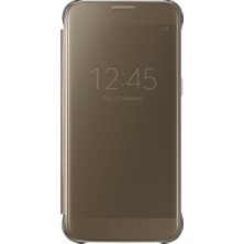 Galaxy S7 Cep Telefonu Kılıfı, Şeffaf Altın