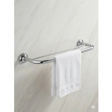 Clk Banyo Bella 50 cm Ikili Havluluk - Krom Duvara Montajlı Banyo Askısı