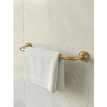 Clk Banyo 50 cm Sarı Banyo Havluluğu - Duvara Montajlı %100 Pirinç Malzeme