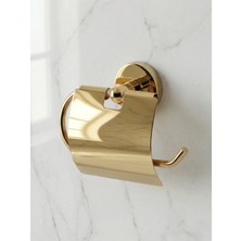 Clk Banyo Karaca Modern Kapaklı Duvara Montaj Tuvalet Kağıtlığı - Sarı