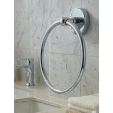 Clk Banyo Karaca Montajlı Yuvarlak Havluluk - Banyo ve Mutfak Için Havlu Askısı Krom