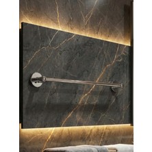 Clk Banyo Karaca Paslanmaz Uzun Havluluk - 40 cm Duvara Monte Banyo Havlu Askısı (Krom)