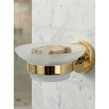 Clk Banyo Karaca Dekoratif Katı Sabunluk & Modern Banyo ve Mutfak El Sabunu Düzenleyici Sarı