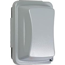 MM410G 1-Gang Metalik Olmayan Hava Koşullarına Dayanıklı Kullanım Içi Yatay/dikey 16'sı 1 Arada Standart Kapak, 7 Cm, Gri, Gri