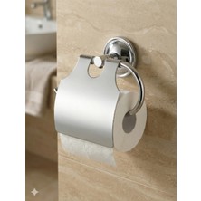 Clk Banyo Bella Geniş Kapaklı Paslanmaz Pirinç Tuvalet Kağıtlığı - Lüks Banyo Tipi Kapaklı Kağıt Tutucu