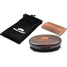 Uravas Store Sandal Ağacı Sakal &amp; Bıyık TARAĞI,%100 Doğal Sandal Ağacı, Statik Elektriği Önler, Keseli V