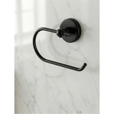 Clk Banyo Karaca Paslanmaz Duvara Montajlı Kapaksız Tuvalet Kağıtlığı - Modern Wc Kağıtlık Siyah