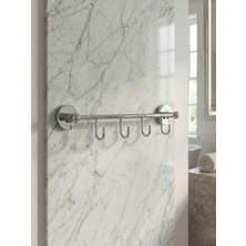 Clk Banyo Karaca Banyo/mutfak Pirinç Duvara Montajlı 4’lü Askılık - Paslanmaz