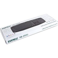 KB-250U, Multimedia Q Klavye, Türkçe, Siyah