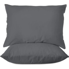 First Choice %100 Pamuk Saten 200 Tc (80 Tel) 2’li Yastık Kılıfı Seti - 50X70 cm