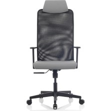 Bürosit Rima 9 Başlıklı Plastik Sabit Kolçak Çalışma Koltuğu (Kumaş)