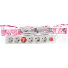  ri-tech 6 lı 3 metre anahtarlı topraklı grup priz