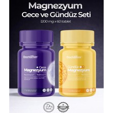 Doctamin Magnezyum Gece ve Gündüz Seti 1200 mg x 60 Tablet Sağlıklı Yaşam İçin Enerji Desteği
