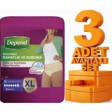 Depend Emici Külot Kadın Ekstra Büyük Boy Xl 27 Adet Hasta Bezi