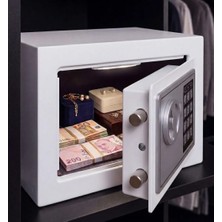 Closter C17WH Ev Tipi Çelik Para Kasası 17X23X17 cm Beyaz