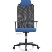 Bürosit Rima 9 Başlıklı Plastik Sabit Kolçak Çalışma Koltuğu (Kumaş)